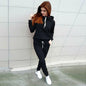 Autumn and winter hooded suit sweater