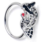 20G 5/16 Clear CZ Gem Crescent Moon Witch Halloween Nose Hoop