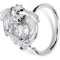 20G 5/16 Clear Gem Heart of Dragon Nose Hoop