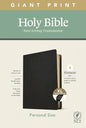 NLT Personal Size Giant Print Bible, Filament Enabled Edition (Red Letter, Genuine Leather, Black, Indexed) - Leather
