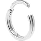 20G 1/4 316L Surgical Steel Double Precision Hinged Segment Ring