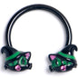 16G 3/8 Pink Gem Black Halloween Hat Cat Horseshoe Circular Barbell