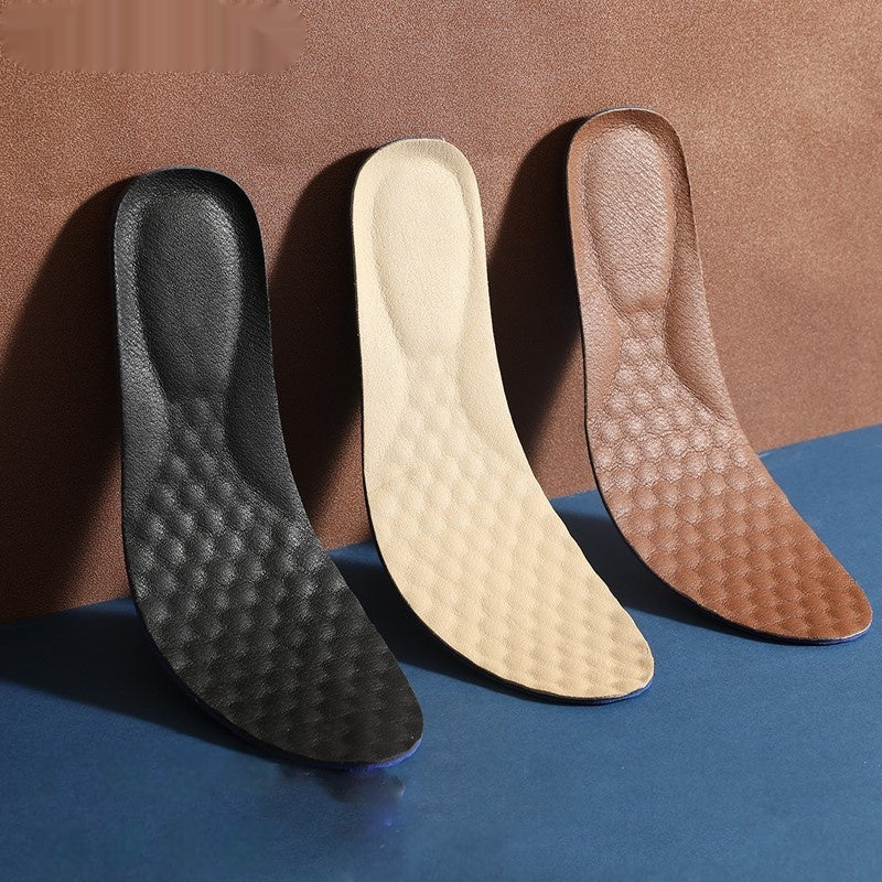 Leather Shoe Insoles Deodorizing Sweat-absorbing Breathable Odor-eliminating And Shock-absorbing For Sports