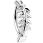 14G 3/8 Grade 23 Titanium Leafy Branch Hinged Hoop Belly Ring