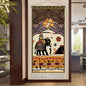 Thai Zen Elephant Fabric Wall Hanging Tapestry