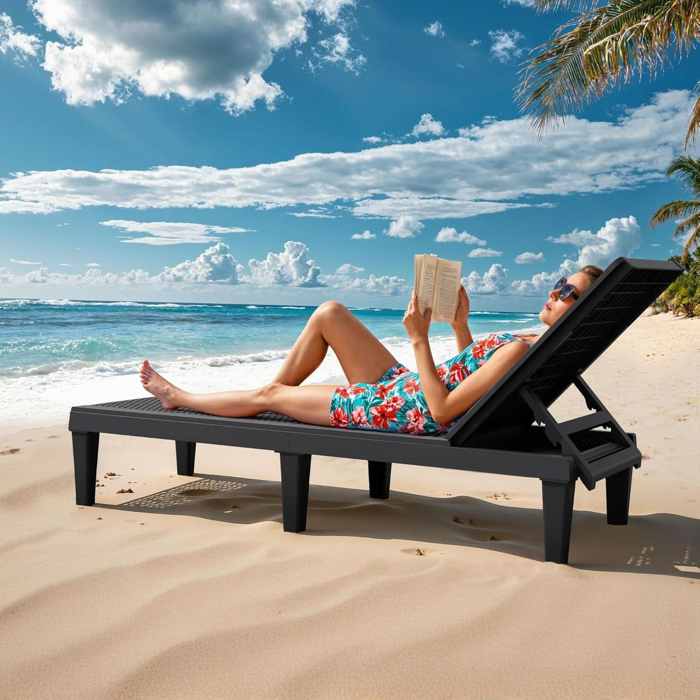 Adjustable Outdoor Chaise Lounge Chairs Set for Relaxation