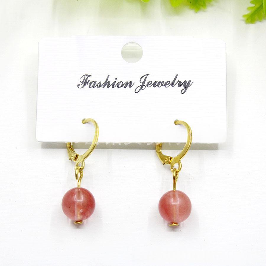 Natural Stone Silver Glittering Amethyst Earrings