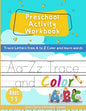 Preschool Activity Workbook: Trace Letters from A to Z Color & learn words Ages 2-5 - Paperback