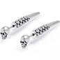 Skull Head Stainless Steel Screw Taper Cheater Plug Set