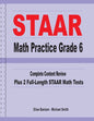 STAAR Math Practice Grade 6: Complete Content Review Plus 2 Full-length STAAR Math Tests - Paperback