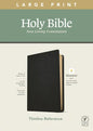 NLT Large Print Thinline Reference Bible, Filament Enabled Edition (Red Letter, Genuine Leather, Black) - Leather