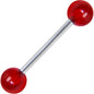 NY APPLE RED Barbell Tongue Ring