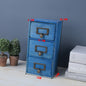 Environmentally Friendly Log Box Three Drawer Desktop Storage