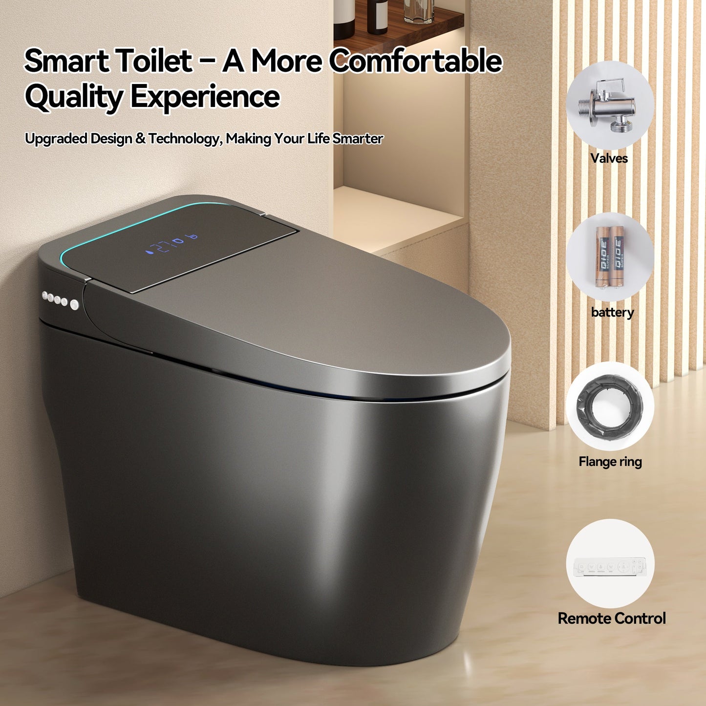 Unique Smart Toile,  One Piece Toilet with Bidet Built In,Intelligent Toilet ...