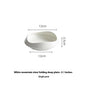 White Porcelain Guanshan Plate – Irregular Japanese‑Style Mountain Rim Dish