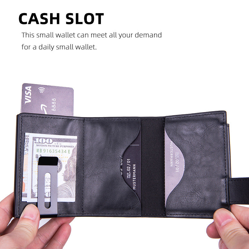 Anti-Scan RFID Card Holder PU Leather Coin Purse Demagnetization-Proof Multi-Card Wallet