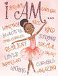 I Am: Empowering Coloring Book for Black and Brown Girls with Natural Curly Hair Positive Affirmations for African American Girls - Paperback