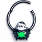 16G 3/8 Triple Moon Cauldron Hinged Segment Ring