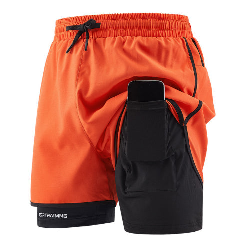 Casual All-match Two-piece Shorts For Sports Running And Fitness