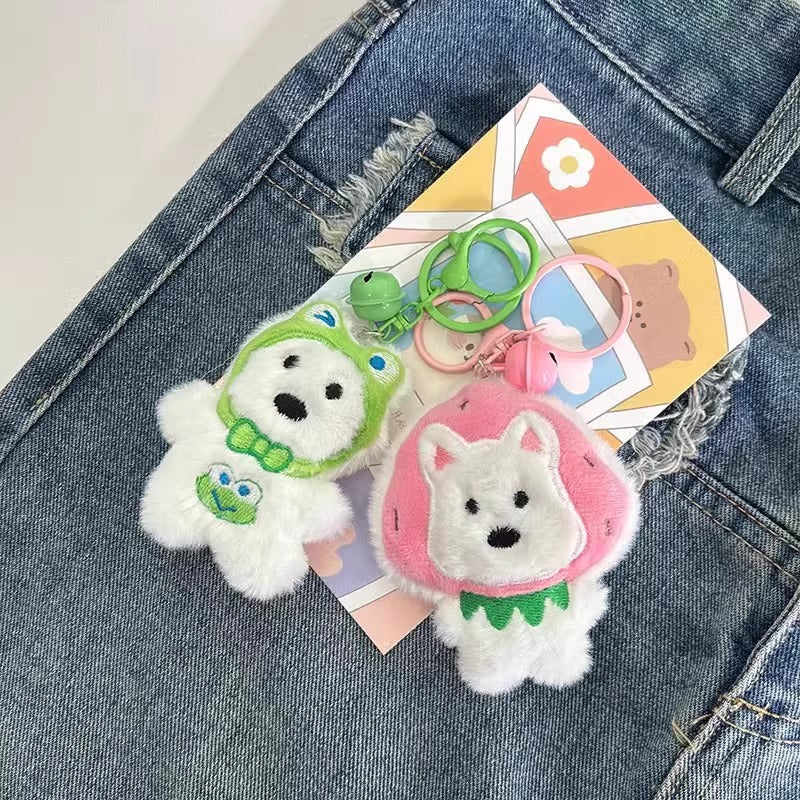 Cute West Highland Terrier Plush Pendant Keychain