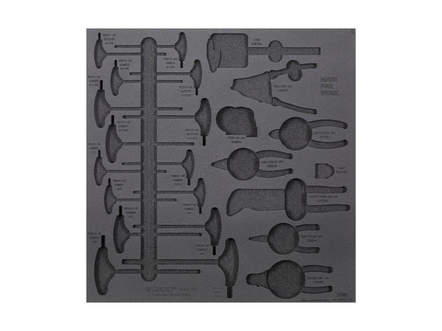 Unior Drawer Foam Insert Production 4 Tool