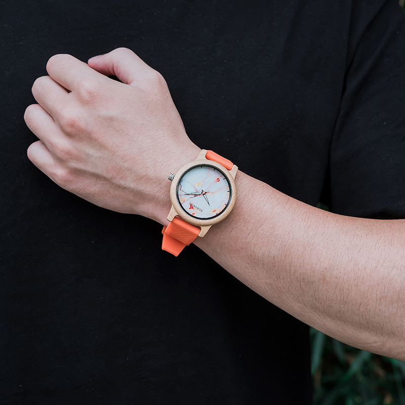 Wooden Watch Minimalist And Fresh-style Gift