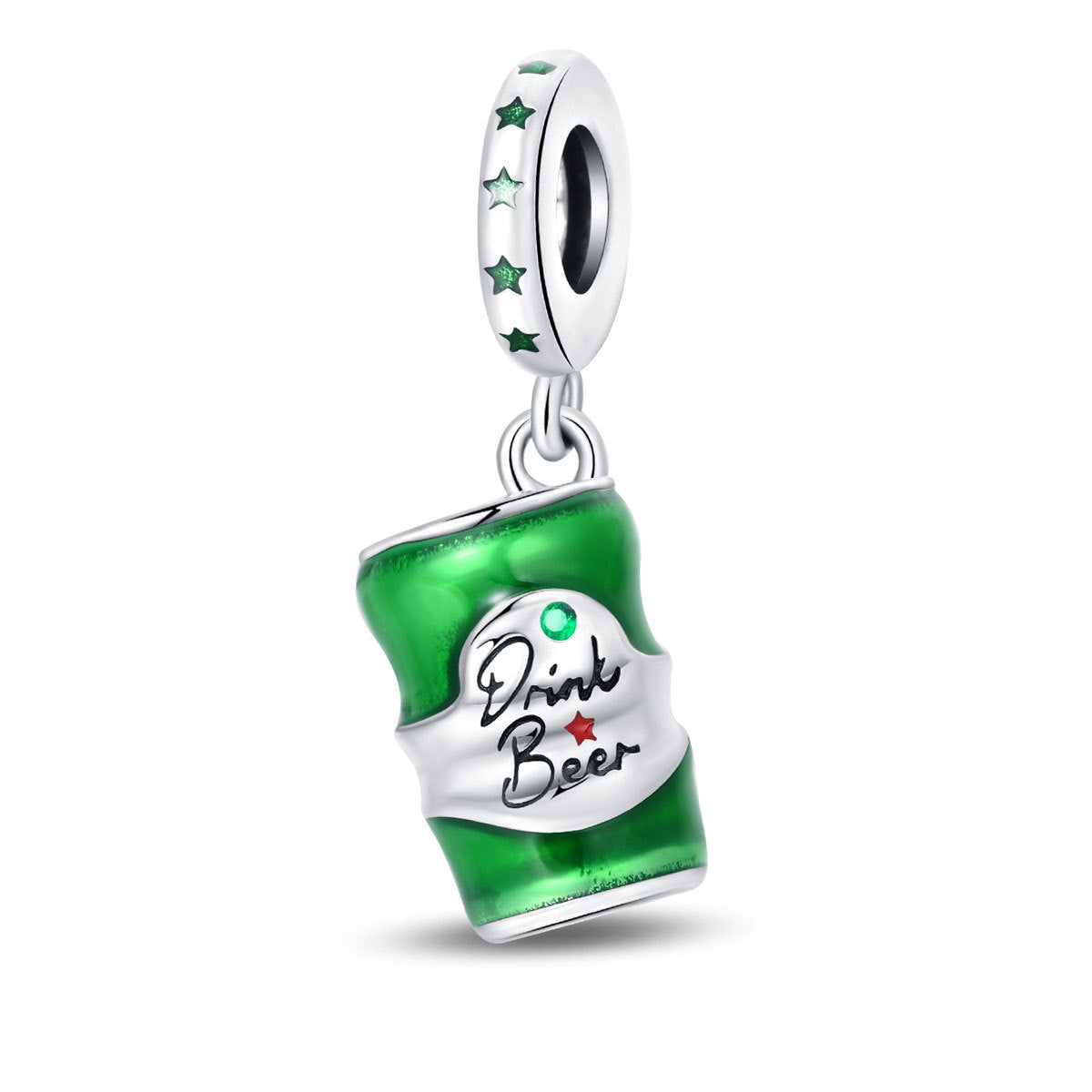 Festive-themed Beer Glass And Wine Glass Pendant Bead Bracelet Accessories