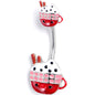 Festive Holiday Cocoa Double Mount Belly Ring