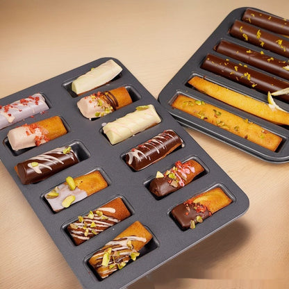 Japanese-style Thickened Carbon Steel Non-stick Long Baking Tray For Oven