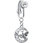 Clear Gem Lunar Dragonfly Fake Clip On Belly Ring