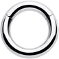 6G 9/16 316L Surgical Steel Precision Hinged Segment Hoop