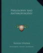 Philosophy and Anthroposophy - Paperback