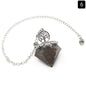Natural Crystal Resin Crushed Stone Diamond Pendulum