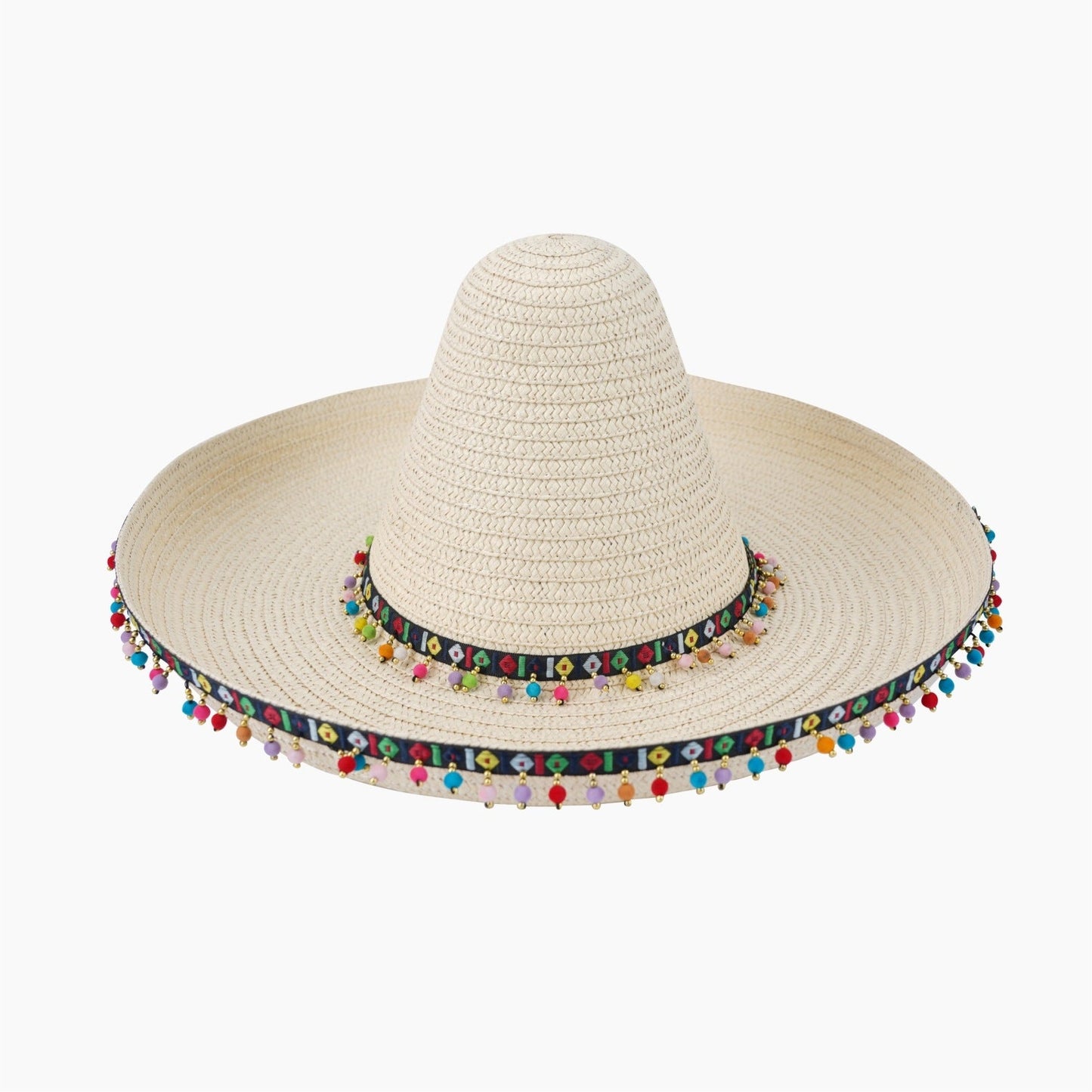 Panama Cowboy Hat, Rider Hat, Beach Brazilian Sun Hat, Men's Straw Hat, Wide Brim UV Protection Hat For Cross-border Amazon Sales