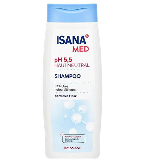 Isana Med Ultra Sensitive Shampoo 13.53 fl oz - pH-Balanced, Silicone-Free, Dermatologically Tested