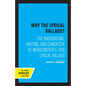 Why the Lyrical Ballads?: The Background, Writing, and Character of Wordsworth's 1798 Lyrical Ballads - Paperback