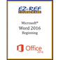 Microsoft Word 2016: Beginning: Instructor Guide (Black & White) - Paperback