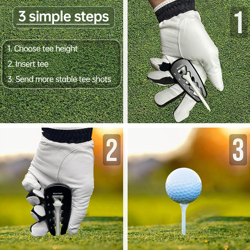 Adjustable Golf Tee Height Tool: Precision setter for consistent swings. Durable, easy - to - use training aid.