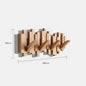 Hanging Clothes Rack Solid Wood Wall-Mounted Coat Rack Folding Hook