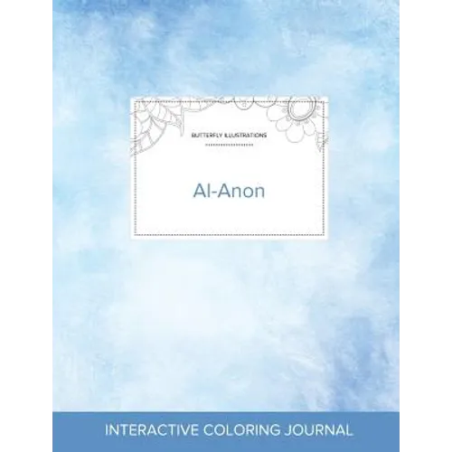 Adult Coloring Journal: Al-Anon (Butterfly Illustrations, Clear Skies) - Paperback