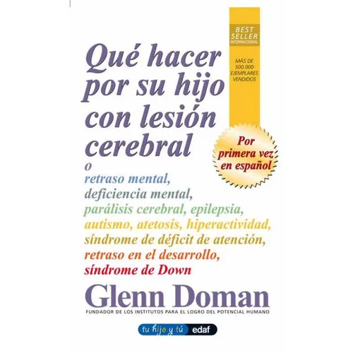 Que Hacer Por Su Hijo Con Lesion Cerebr - Paperback