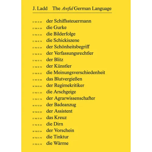 Jeffrey Ladd: The Awful German Language - Paperback