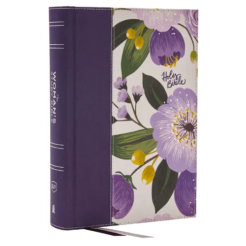 Kjv, the Woman's Study Bible, Purple Floral Cloth Over Board, Red Letter, Full-Color Edition, Comfort Print: Receiving God's Truth for Balance, Hope, - Hardcover