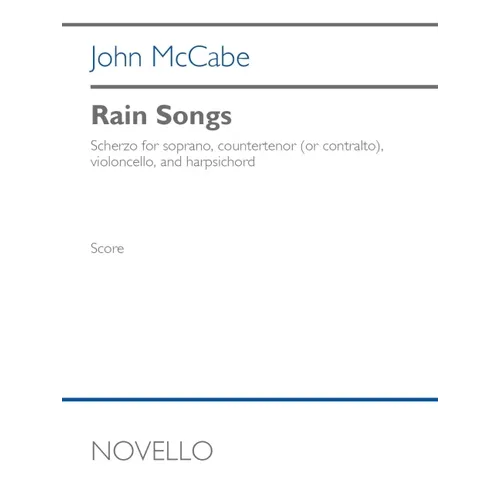 Reid: Rain Songs for Soprano, Counter-Tenor, Celloand Harpsichord Full Score - Paperback