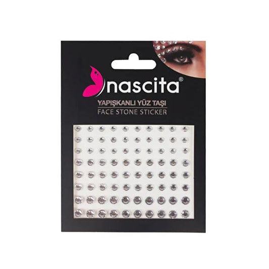 Nascita Adhesive Face Jewels for Glamorous Beauty - Easy Application, Versatile Makeup Accessories for Special Occasions & Everyday Wear