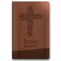 Santa Biblia de Promesas Reina Valera 1960 / Jesús Para Todos / Letra Grande / Tamaño Manual / Piel Especial Con Índice Y Cierre / Café // Spanish Pro - Imitation Leather