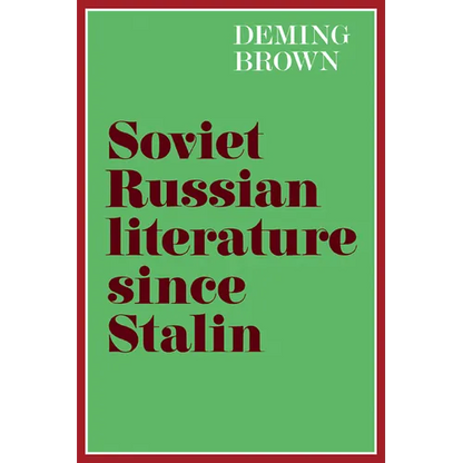 Soviet Russian Literature Since Stalin - Paperback