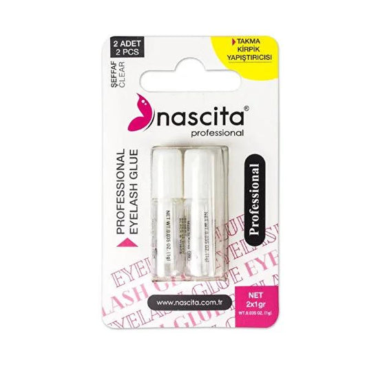 Nascita Pro Clear False Eyelash Adhesive - 3g Transparent Lash Glue for Seamless, Long-Lasting Hold - Perfect for Natural & Extension Lashes