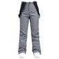 Windproof Waterproof Ski Pants with Detachable Elastic Waist