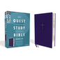 Niv, Quest Study Bible, Personal Size, Leathersoft, Blue, Comfort Print: The Only Q and A Study Bible - Imitation Leather